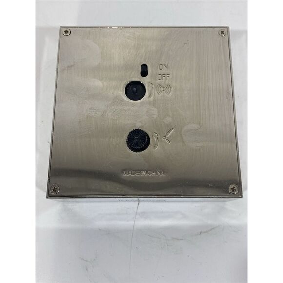 Restoration Hardware Desk Clock Chrome Discontinued Parts Or Repair - Picture 5 of 7